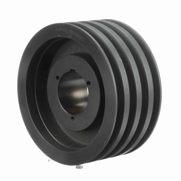 4 Groove Cast Iron Bushed Bore Multiple Variable Pitch Sheave, 4MVB90Q